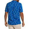 Chubbies Men's Short Sleeve Button-Down Shirt Chubbies, Men's Pineapple Of My Eye Shirt (Ocean Blue)