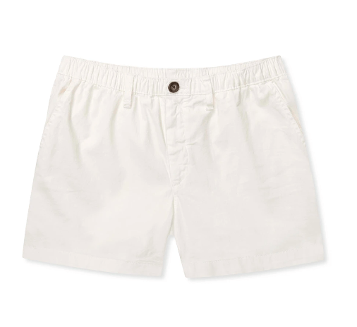  White Chubbies, Men's 4 Inch Vanillas Shorts (White)