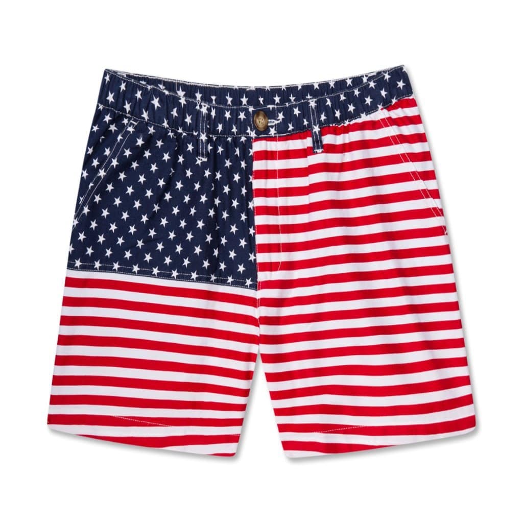  USA Chubbies, Men's 'Merica 7 Inch Shorts (Red, White, & Blue)