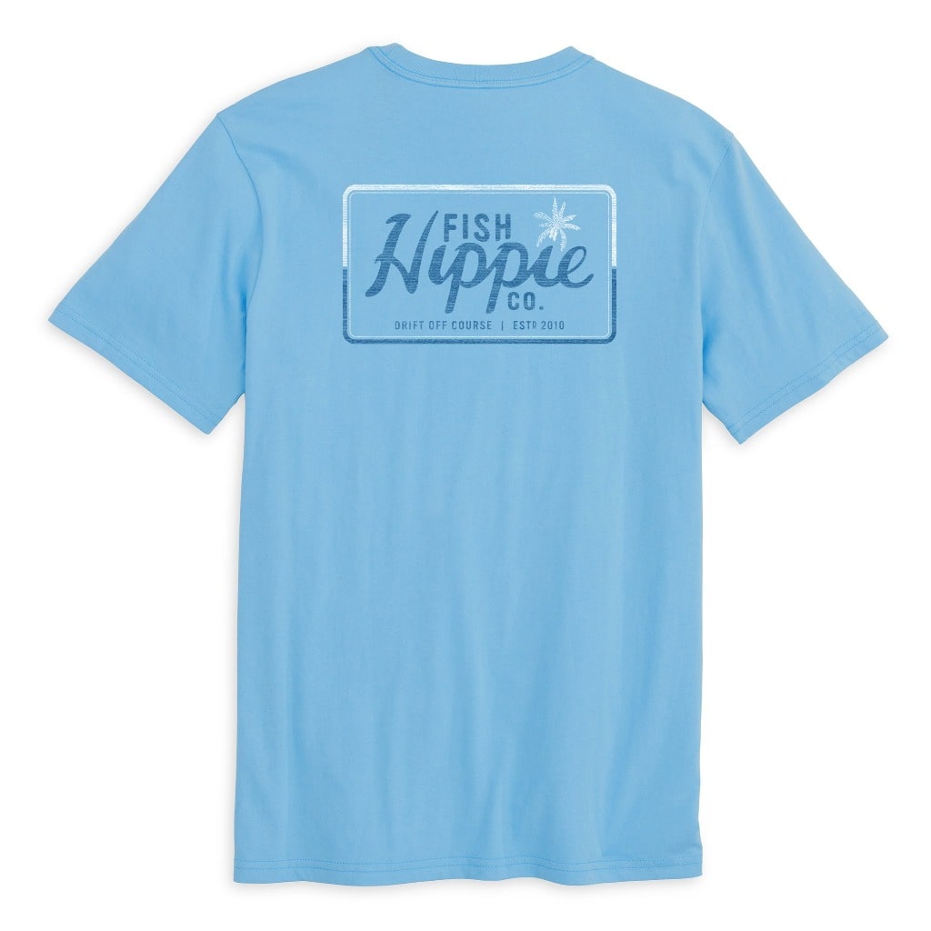 Fish Hippie, Men's Distant Short Sleeve Tee (Azure Blue)