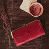 Hobo, Women's Lauren Clutch Wallet (Scarlet)