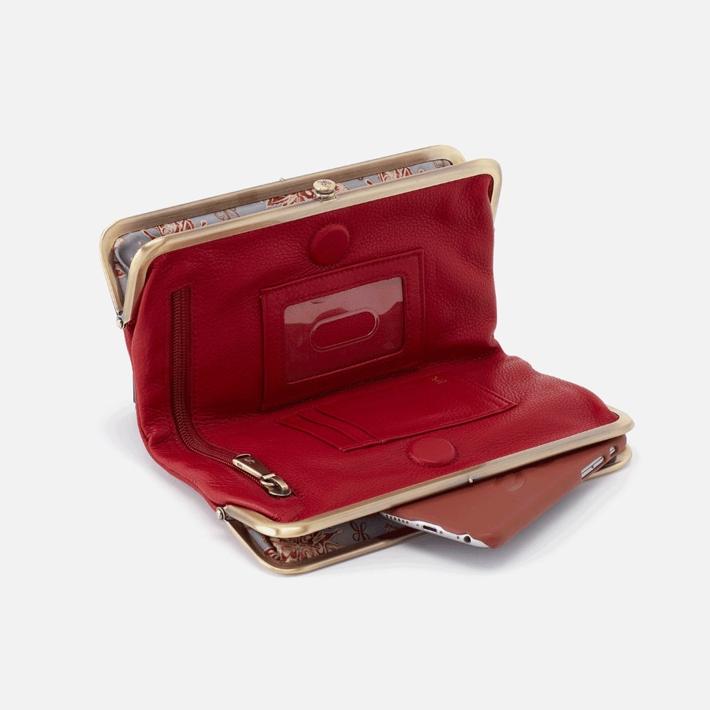 Hobo, Women's Lauren Clutch Wallet (Scarlet)