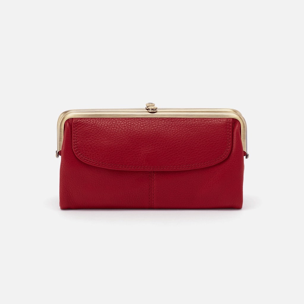 Hobo, Women's Lauren Clutch Wallet (Scarlet)