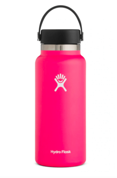 Hydro Flask Water Bottle One Size / Watermelon Pink Hydro Flask, 32 Ounce Wide Mouth (Watermelon)