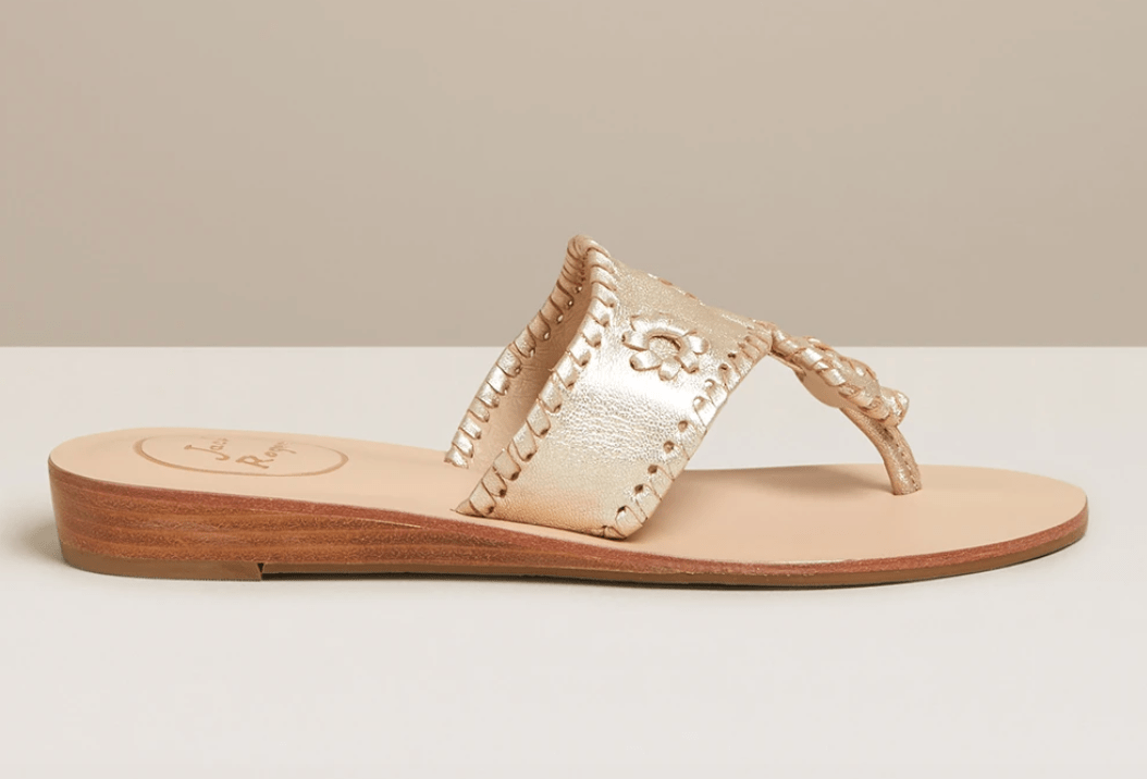 Jack Rogers Women's Sandals 10 / Platinum Jack Rogers, Women's Jacks Demi-Wedge (Platinum)