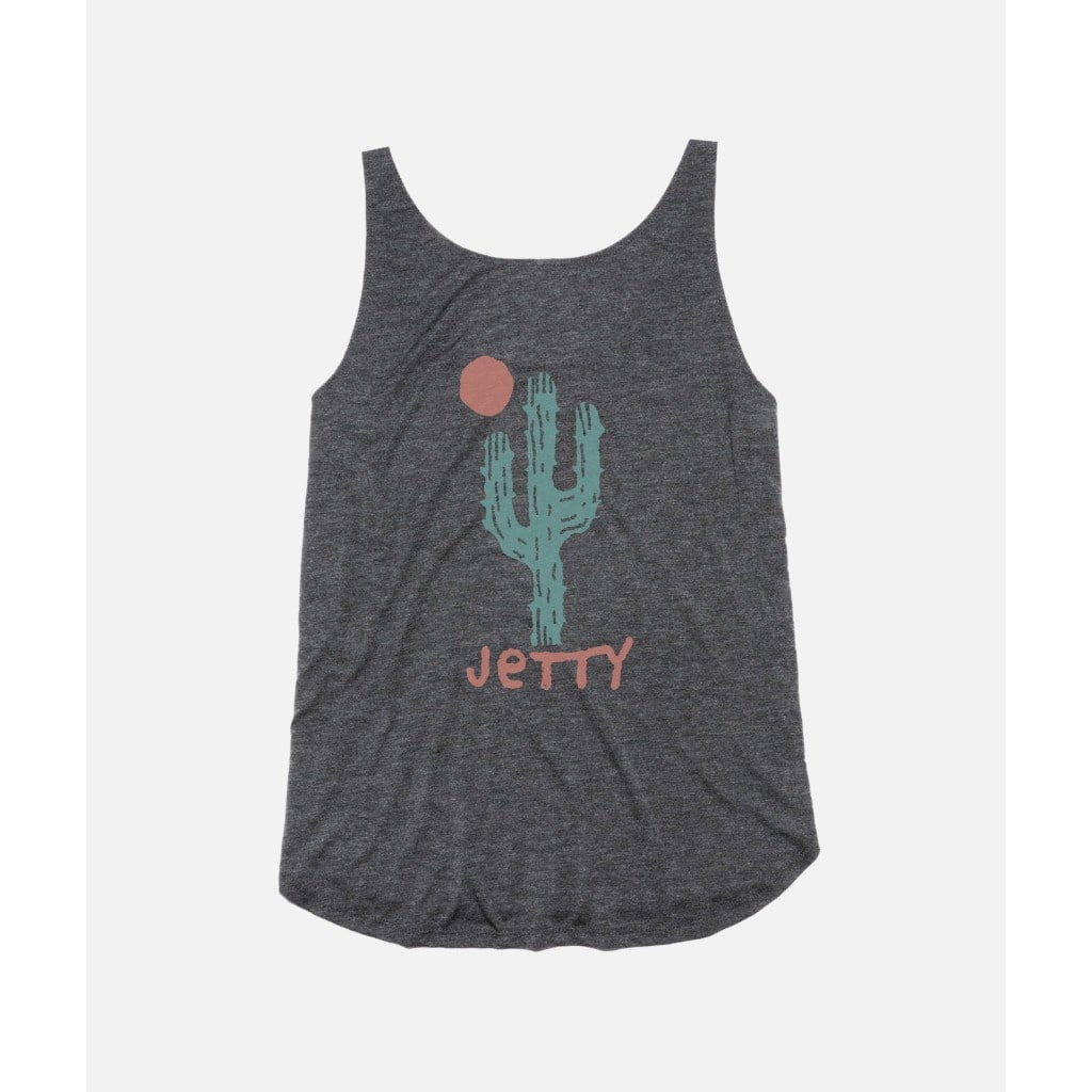  Charcoal Grey Jetty, Women's Summer Cactus Tank