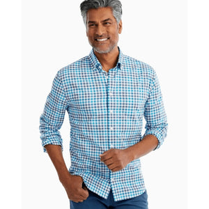 Johnnie-O | Caiden Button Down Shirt (Blue) - Global Pursuit