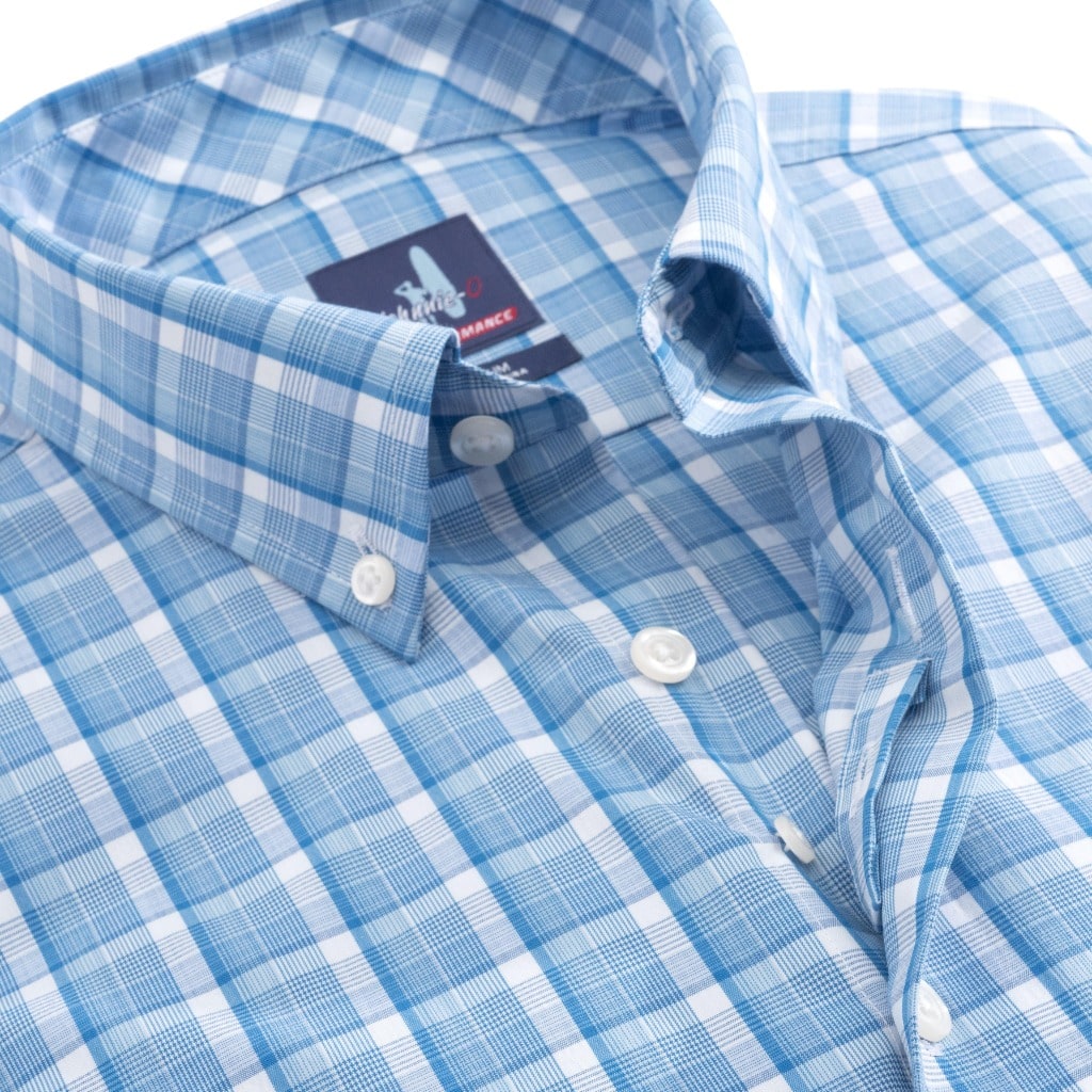 Johnnie-O Men's Button-Down Shirts Medium Johnnie-O, Men's Seamus Shirt (Splash Blue)