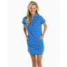 brrr kamryn shirt dress striped blue cove mini short sleeve southern tide women's global pursuit