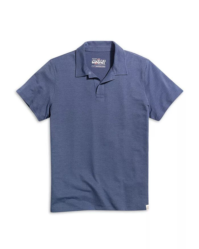 Marine Layer, Men's Air Polo Shirt (Vintage Indigo)