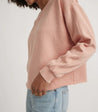 Marine Layer, Women's Shiloh Crop Sweatshirt (Seashell Pink)