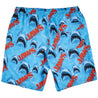 Neff Men's Bathing Suit Neff, Jaws Volley Swim Trunks (Blue)