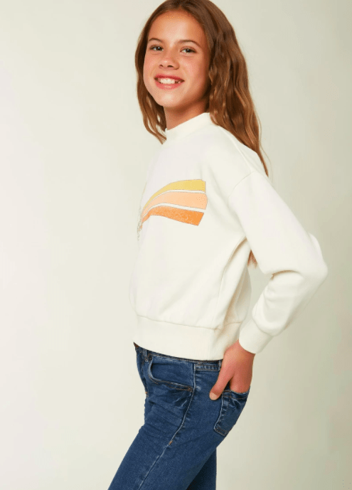 O'Neill Girl's Tops O'Neill, Girl's Caila Sweater (Vanilla Cream)