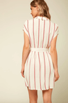 O'Neill Women's Dresses O'Neill, Women's Lina Stripe Dress (Pink and White)