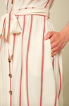 O'Neill Women's Dresses O'Neill, Women's Lina Stripe Dress (Pink and White)