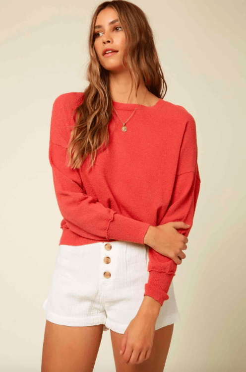  Rose O'Neill, Women's Sandy Sweater (Rose Red)