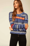 O'Neill Women's Sweaters O'Neill, Women's Daze Stripe Sweater (Blue)