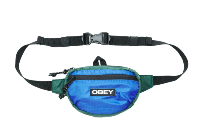  Blue Obey, Unisex Commuter Waist Pouch (Multiple Colors)