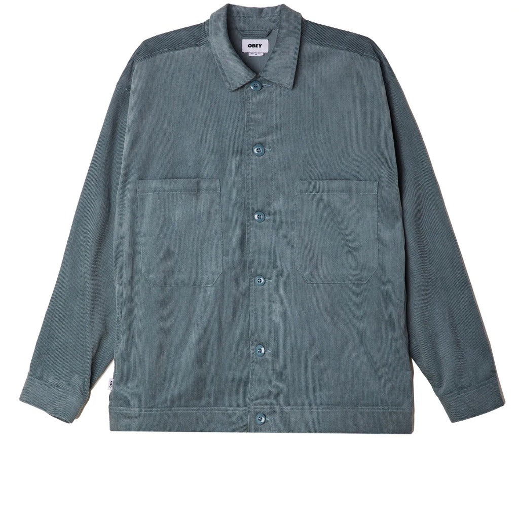 OBEY, Men's Marquee Shirt Jacket (Leaf Grey)