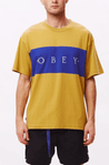 Obey Men's Tee Shirt Large / Almond Obey, Men's Buddy Tee (Tan)