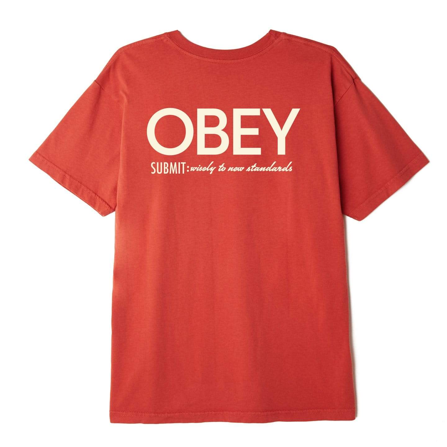  Chili Pepper Obey, Men's Submit Wisely Tee (Orange)