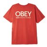 Obey Men's Tee Shirt Large / Chili Pepper Obey, Men's Submit Wisely Tee (Orange)