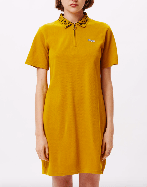  Mustard Obey, Women's Liana Dress (Mustard)