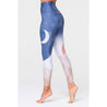 Onzie, Women's High Rise Moon Graphic Midi Leggings (Blue)