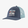 Patagonia, Line Logo Ridge LoPro Trucker Hat (Dolomite Blue)