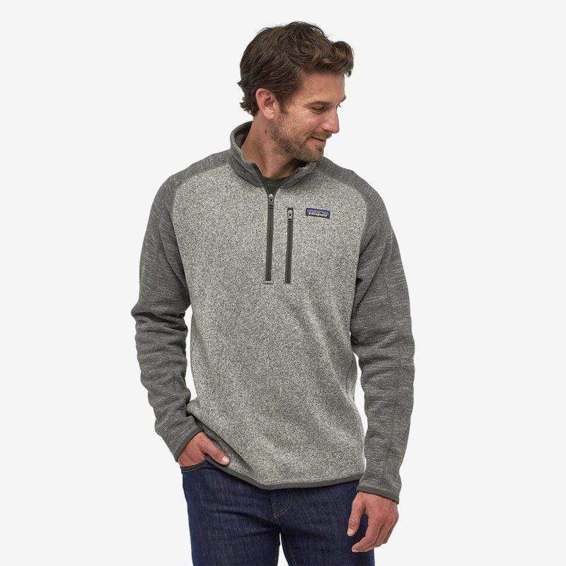  Nickel Forge Grey Patagonia, Men's Better Sweater Quarter-Zip (Nickel Grey)