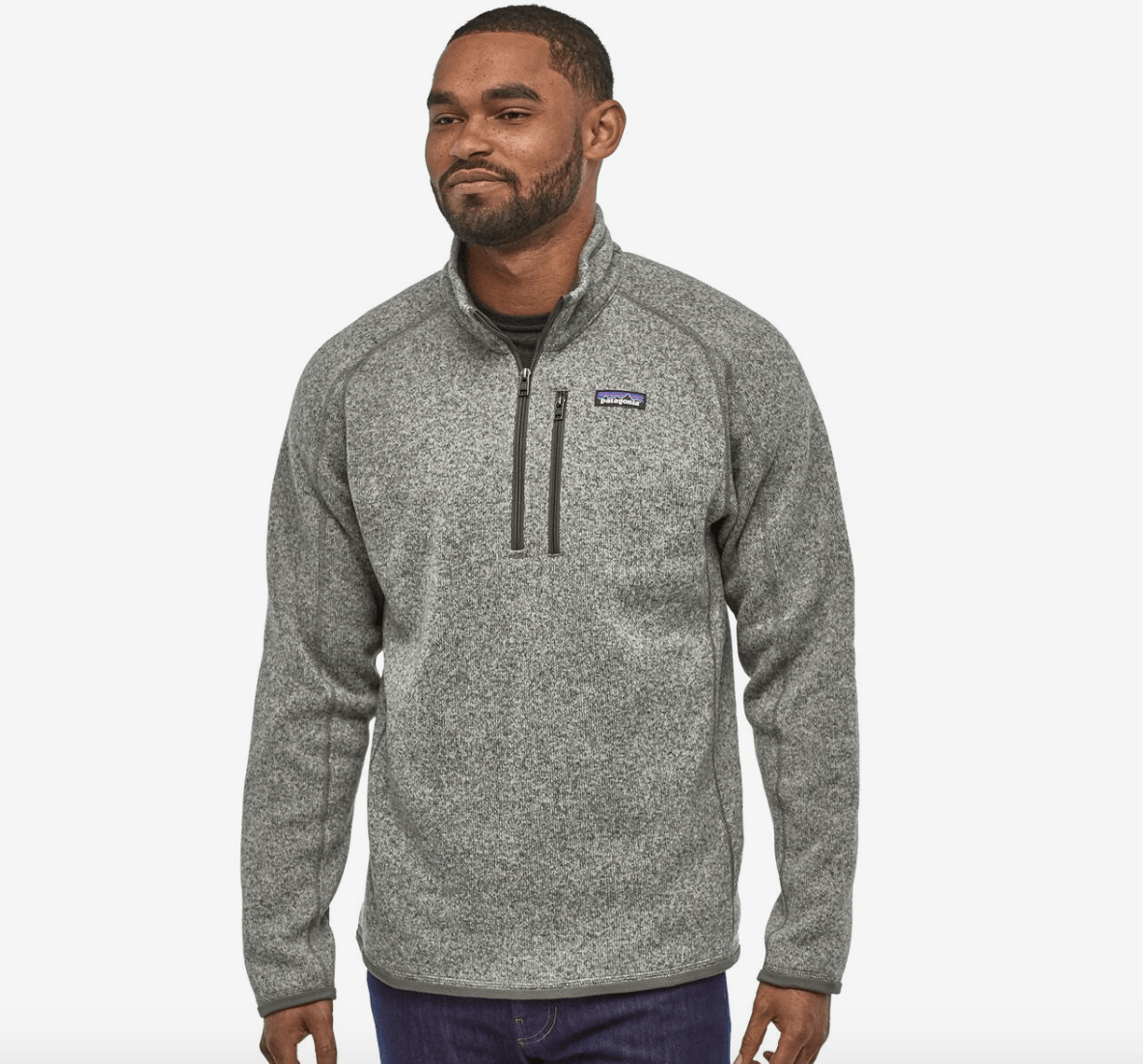  Stonewash Light Grey Patagonia, Men's Better Sweater Quarter-Zip (Multiple Colors)
