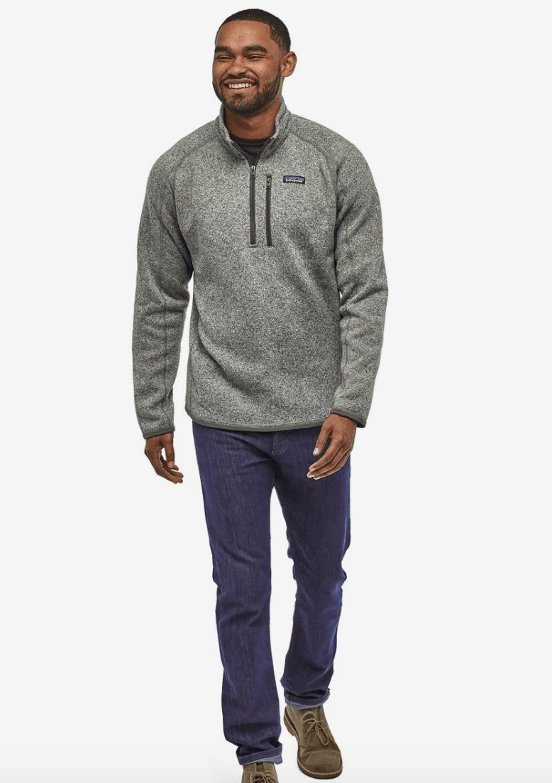 Patagonia better sweater mens top quarter zip