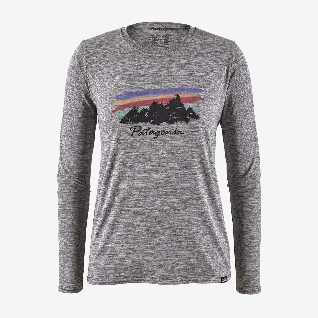 Patagonia Women's Tee Shirt Feather Grey / Small Patagonia, Women's Capilene Long Sleeve Tee (Multiple Colors)