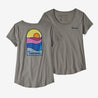 Patagonia Women's Tee Shirt Feather Grey / Small Patagonia, Women's Sunset Sets Scoop Tee (Multiple Colors)