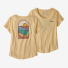 Patagonia Women's Tee Shirt Sunshine Yellow / Small Patagonia, Women's Sunset Sets Scoop Tee (Multiple Colors)