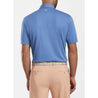 Peter Millar, Men's Ace Cotton-Blend Pique Polo Shirt (Lunar Blue)