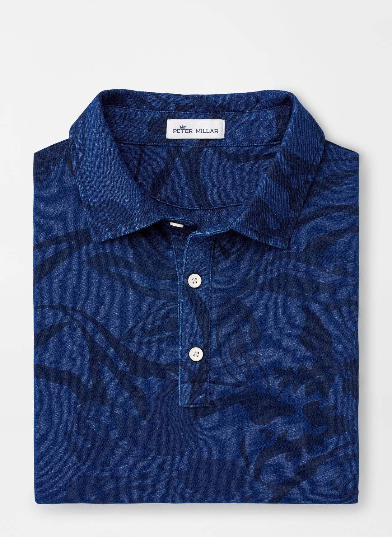 PETER MILLAR Indigo Cotton Pocket Tee