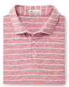 Peter Millar Men's Polo Shirts Medium / Hyannis Red Peter Millar, Men's Seaside Striped Slub Polo (Multiple Colors)