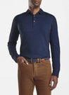 Peter Millar Men's Polo Shirts York Blue / Large Peter Millar, Men's Crown Fleece Birdseye Polo (Multiple Colors)