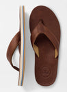 Peter Millar Men's Sandals Peter Millar & Hari Mari, Men's Flip Flops (Chocolate)