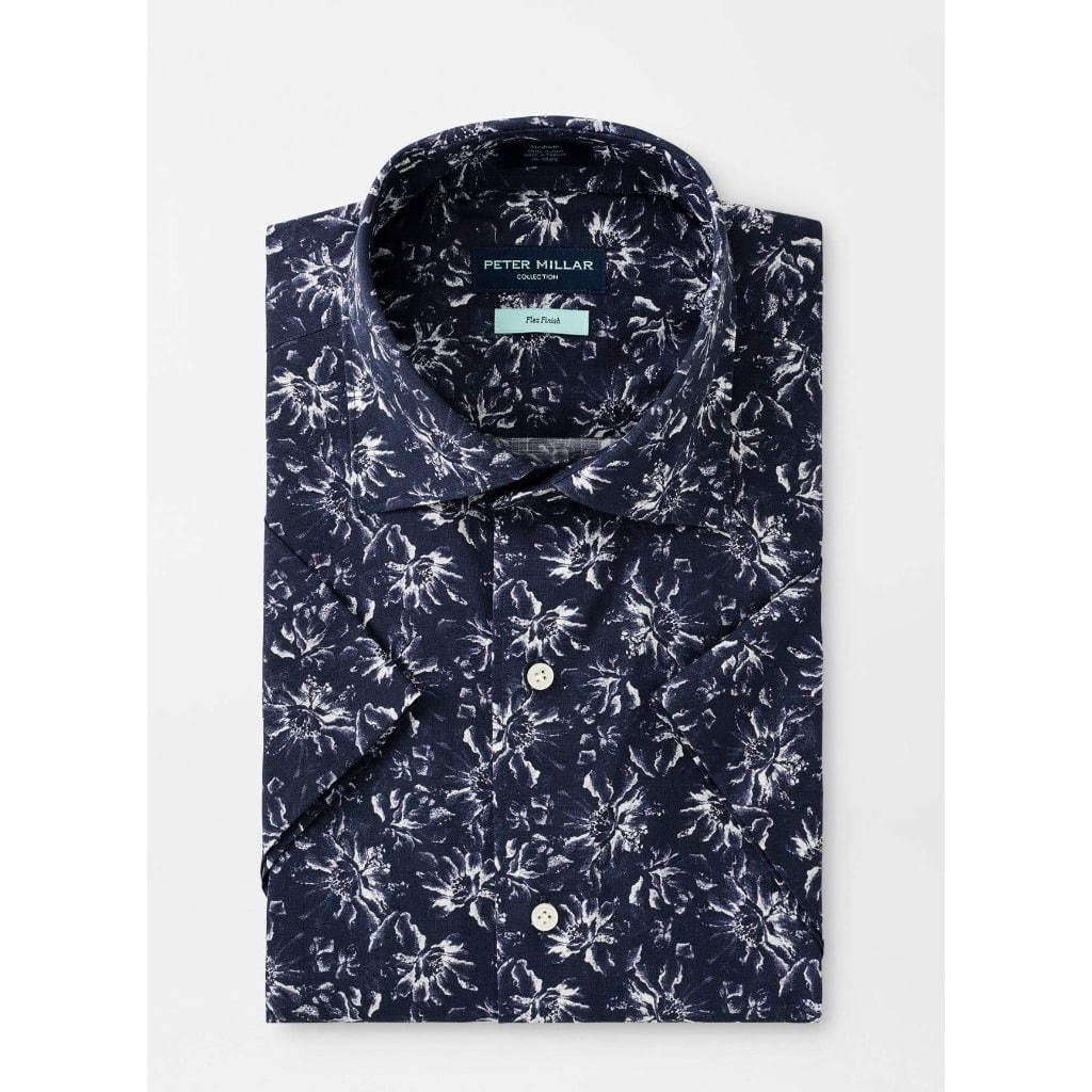 Peter Millar Men's Short Sleeve Button-Down Shirt