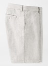 Peter Millar Men's Shorts Peter Millar, Men's Puppytooth Linen Cotton Shorts (Light Grey)