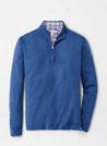 Peter Millar Men's Sweaters Large / Blue Peter Millar, Men's Seaside Slub Quarter-Zip Sweater (Blue)