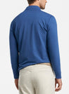 Peter Millar Men's Sweaters Peter Millar, Men's Seaside Slub Quarter-Zip Sweater (Blue)