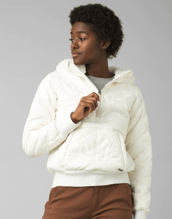  Bone White Prana, Women's Elsa Half-Zip Pullover Jacket (Multiple Colors)