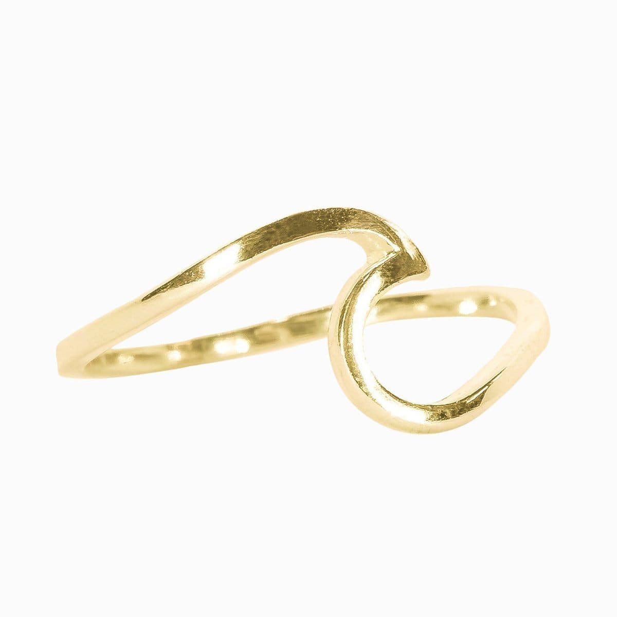 Gold Pura Vida, Wave Ring (Multiple Colors)