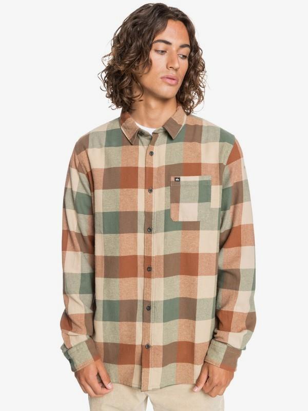  Thyme Green Quiksilver, Men's Motherfly Flannel (Multiple Colors)
