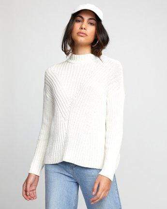  Off White RVCA, Women's Arabella Sweater (Off White)