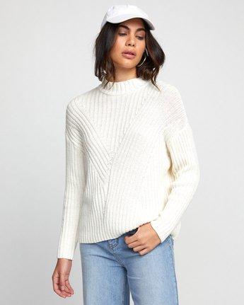 RVCA Women's Sweaters RVCA, Women's Arabella Sweater (Off White)