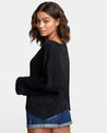RVCA Women's Sweaters RVCA, Women's Sydney Sweater (Black)
